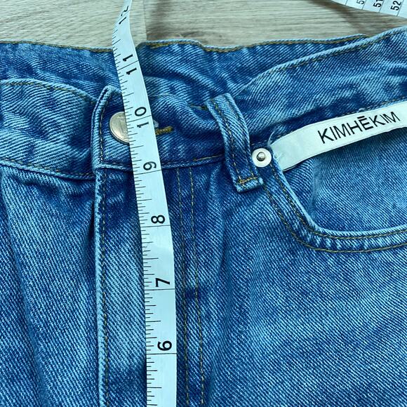 Kimhekim High Rise Flare Leg Jeans Women's 25 Y2K - Picture 6 of 10
